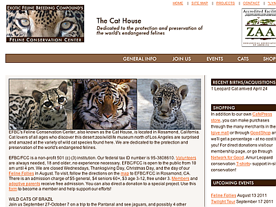 Feline Conservation Center - The Cat House