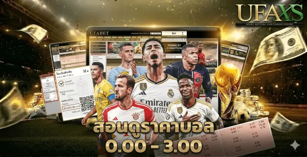ราคาบอล UFABET วิธีอ่านราคา 0.00 - 3.00 เข้าใจง่าย