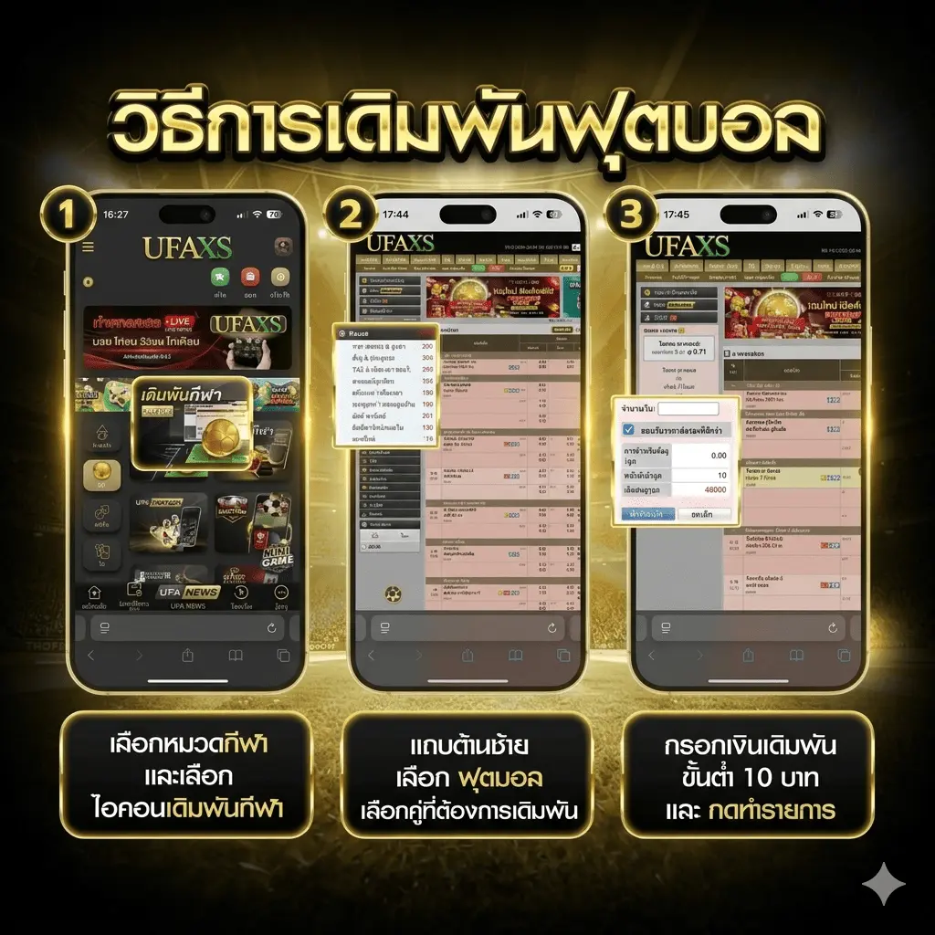 วิธีแทงบอล UFABET